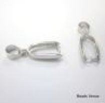 Sterling Silver Bail- 25mm(Rodium)