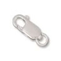 Sterling Silver (Anti Tarnish) Lobster Clasp w/ring -11mm (Wholesale Pack)