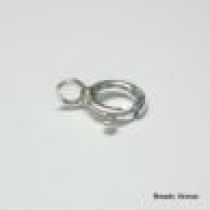 Sterling Silver Spring Ring(Closed Ring) -6mm