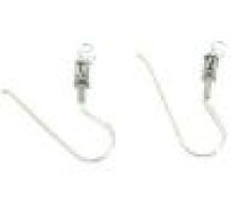Sterling Silver Earring Hook- Height 25mm -Wholesale Pack