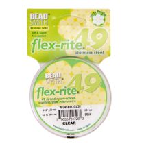 Flexrite Beading wire 49 Strand- .012inch - 30 FT. -Clear