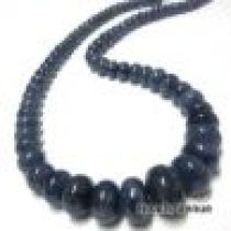 Blue Sapphire Smooth Rondelles 6-15.5mm x 4.5- 10mm