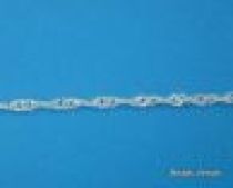 Sterling Silver Singapore Rope Chain W/Clasp-18