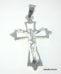 Sterling Silver Pendant- Crucifix-28x17mm