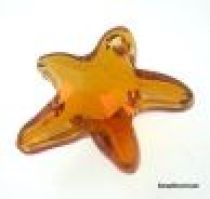 Swarovski  6721 Starfish Pendant- 16mm- Crystal Astral Pink