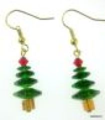 Christmas Tree Earring Kit- Fern Green & Topaz