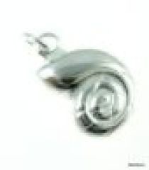 Sterling Silver Charm Nautilus Shell 11x9mm