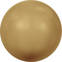 Swarovski Pearls Round -4mm Bright Gold