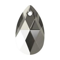 Swarovski 6106 Crystal Pear Pendant -16mm- Black Diamond  - 144 Pcs.- Factory Pack
