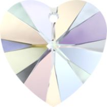 Swarovski Pendants Heart - 10mm Crystal AB