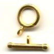  Toggle clasp gold plated (pack of 5 pieces)