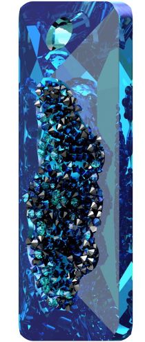 Swarovski 6925 Growing Crystal Rectangle -36mm- Bermuda Blue