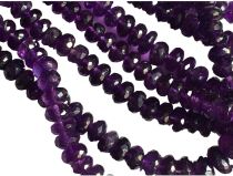  Amethyst Faceted Rondelle 10mm x 6.5mm