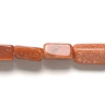  Goldstone(syn.)Rectangles 4-7mm,Handcrafted size varies,16
