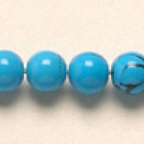  Turquoise (syn.) R-8mm, handcrafted size varies,App. 16