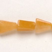  Aventurine Yellow Triangles 7-9 mm,handcrafted size varies,16