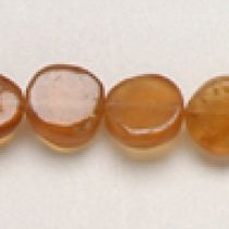 Hessonite Garnet Coins 4x8 mm,handcrafted size varies,16