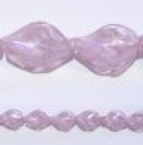  18x28mm Twisted foil strand Pink(15beads)