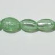  10x14m Ovals foil strand Light Green(30beads)