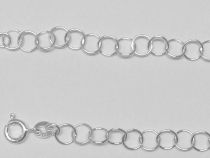 Sterling Silver Round (5.2mm) Rolo Chain- 60 cms.