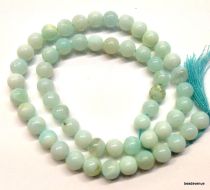 Peruvian Opal Handcrafted Round 5-6mm Beads Strand- 33 Cms.