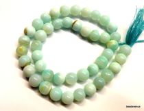 Peruvian Opal Handcrafted Round 8-9 mm Beads Strand- 33 Cms.