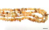 Ethiopion Opal Handcrafted Chips Light Amber 2-5.5mm Strand- 80  cms.
