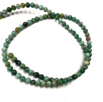 African Jade Beads Round -4mm- 40 cms.