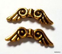  Angel Wings Antique gold 5x15.5x2 mm-Wholesale Pack