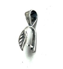 Sterling Silver Bail W/Ring & Peg 17.5mm- Antique 