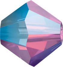 Preciosa® Crystal Bicone Beads Amethyst Opal AB 2X -  6mm 