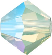 Preciosa® Crystal Bicone Beads Chrysolite Opal AB  - 4mm 