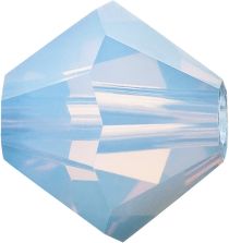 Preciosa® Crystal Bicone Beads Light Sapphire Opal - 6mm 