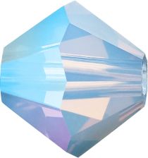 Preciosa® Crystal Bicone Beads Light Sapphire Opal AB - 5mm 