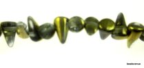 Czech Glass Spike Beads -5x8mm- Jet Amber