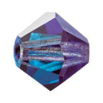 Preciosa® Crystal Bicone Beads Crystal Bermuda Blue