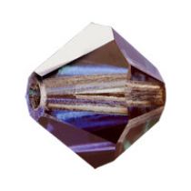 Preciosa® Crystal Bicone Beads Crystal Heliotrope - 6mm 