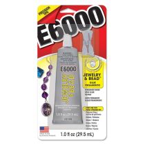 E6000 Adhesive Jewel & Bead - 1oz.w/4 Tips & Cap Stopper