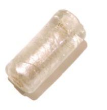 Foil Beads Tubes 21x9mm - Clear