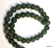 Green Aventurine Beads Round -10mm- 40 cms. Strand