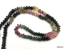  Tourmaline Buttons3-5mm,handcrafted size varies, app.32 cms. Strand