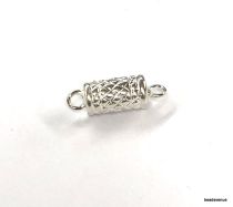Sterling Silver Tube Shape Magnetic Clasp -6.7 X 12mm 