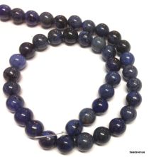 Dumortierite Beads Round 4mm- 40 cms. Strand