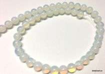 Opalite Beads (Synthetic) Round -6mm- 40 cms. Strand