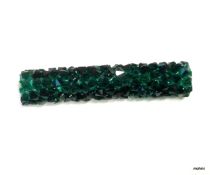 Swarovski  5951 Fine Rock Tube Bead Without Ending -30 mm-Emerald