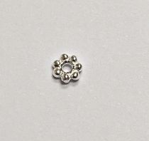 Sterling Silver Flower Spacer Bead 4.2mm
