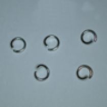  Jump ring Steel 6m silver plated(pack of 100)