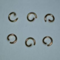  Jump ring Steel 6m gold plated(pack of 100)