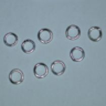  Jump ring 4mm silver plated (pack of 100pcs.)