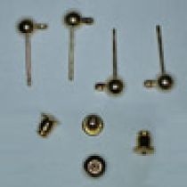  Ear post drop & bullet gold plated (pack of 10)